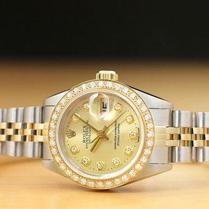 Sale! Rolex Champagne 18k Ladies Two Tone Watch